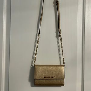 Michael Kors Gold Crossbody Bag